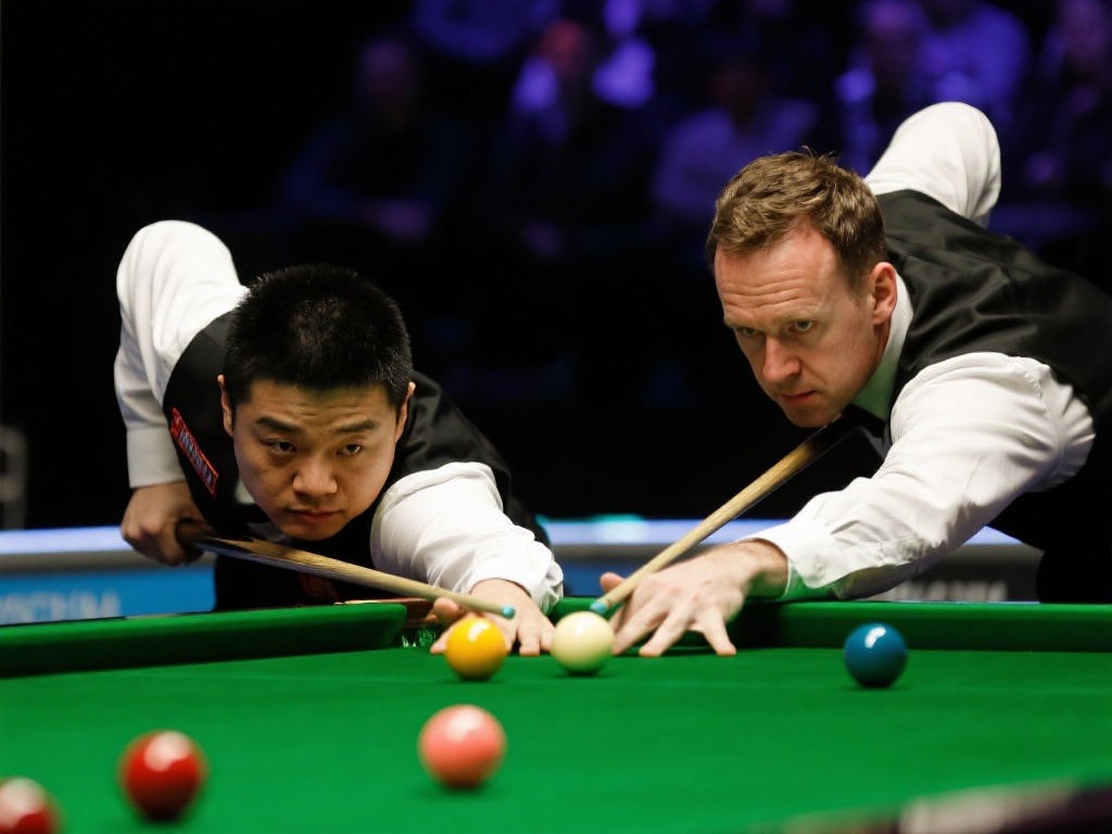 丁俊晖暂时占据优势对阵马克·威廉姆斯 斯诺克不仅仅是技术的较量,更是心理和战术