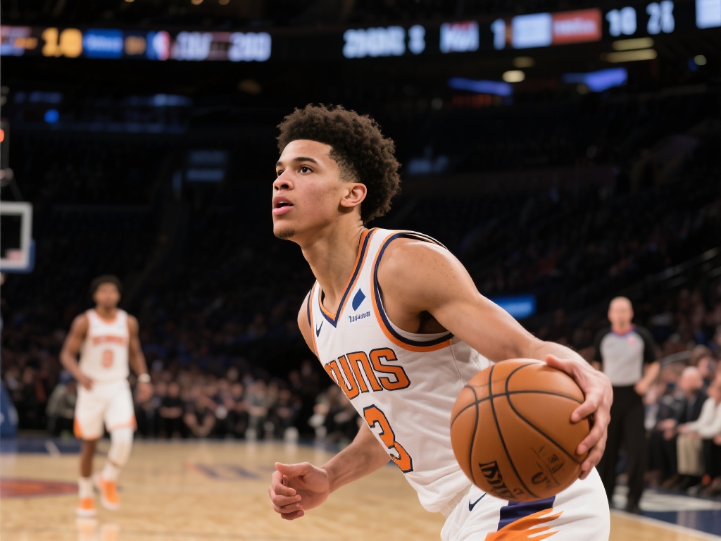 在最近一场备受瞩目的篮球比赛中，一位年轻